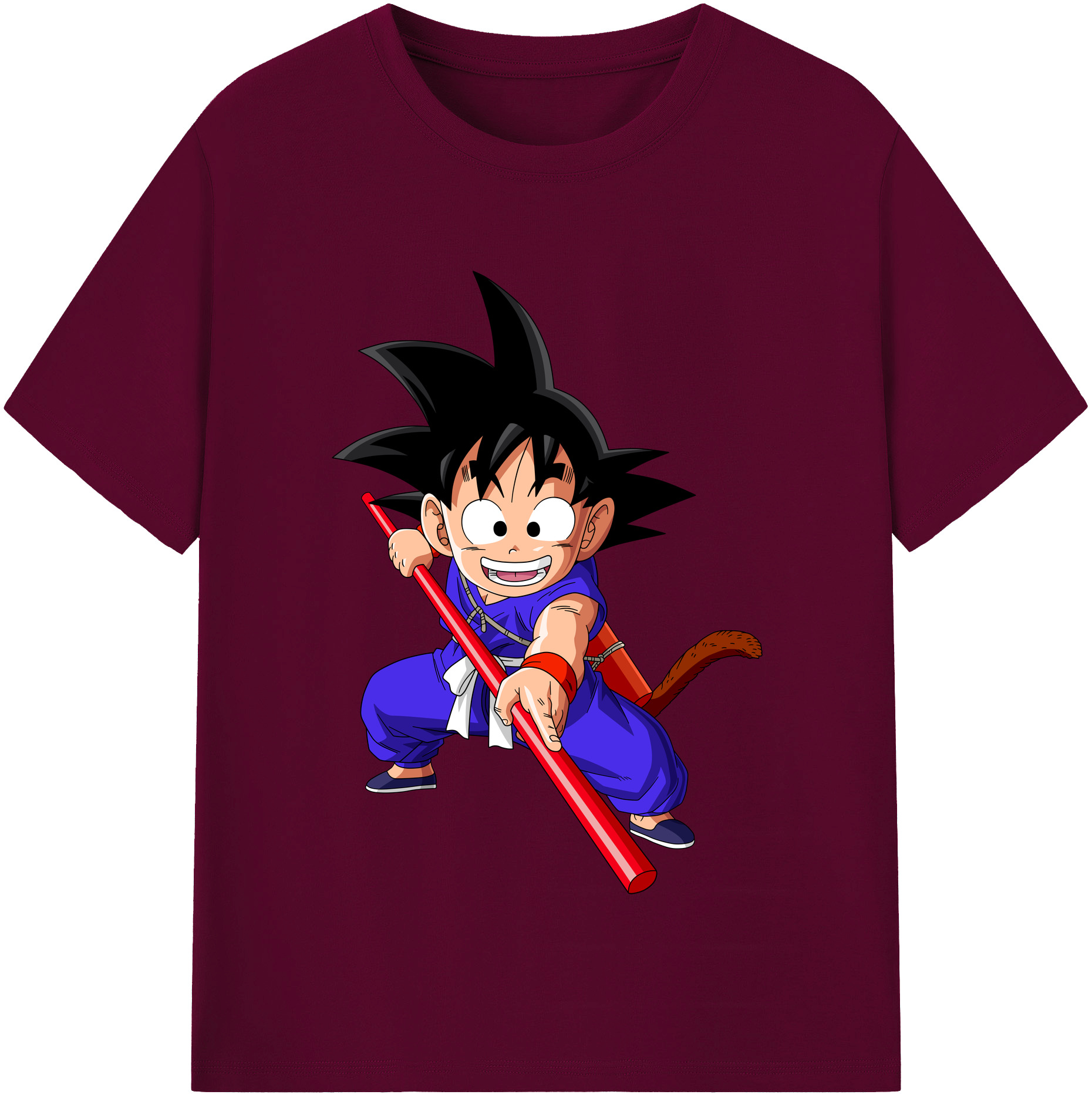 （画像用） ドラゴンボール 孫悟空（そん ごくう）Son Goku カカロット DRAGON BALL Kakarotto レディースカジュアルプリントTシャツ（綿100％）